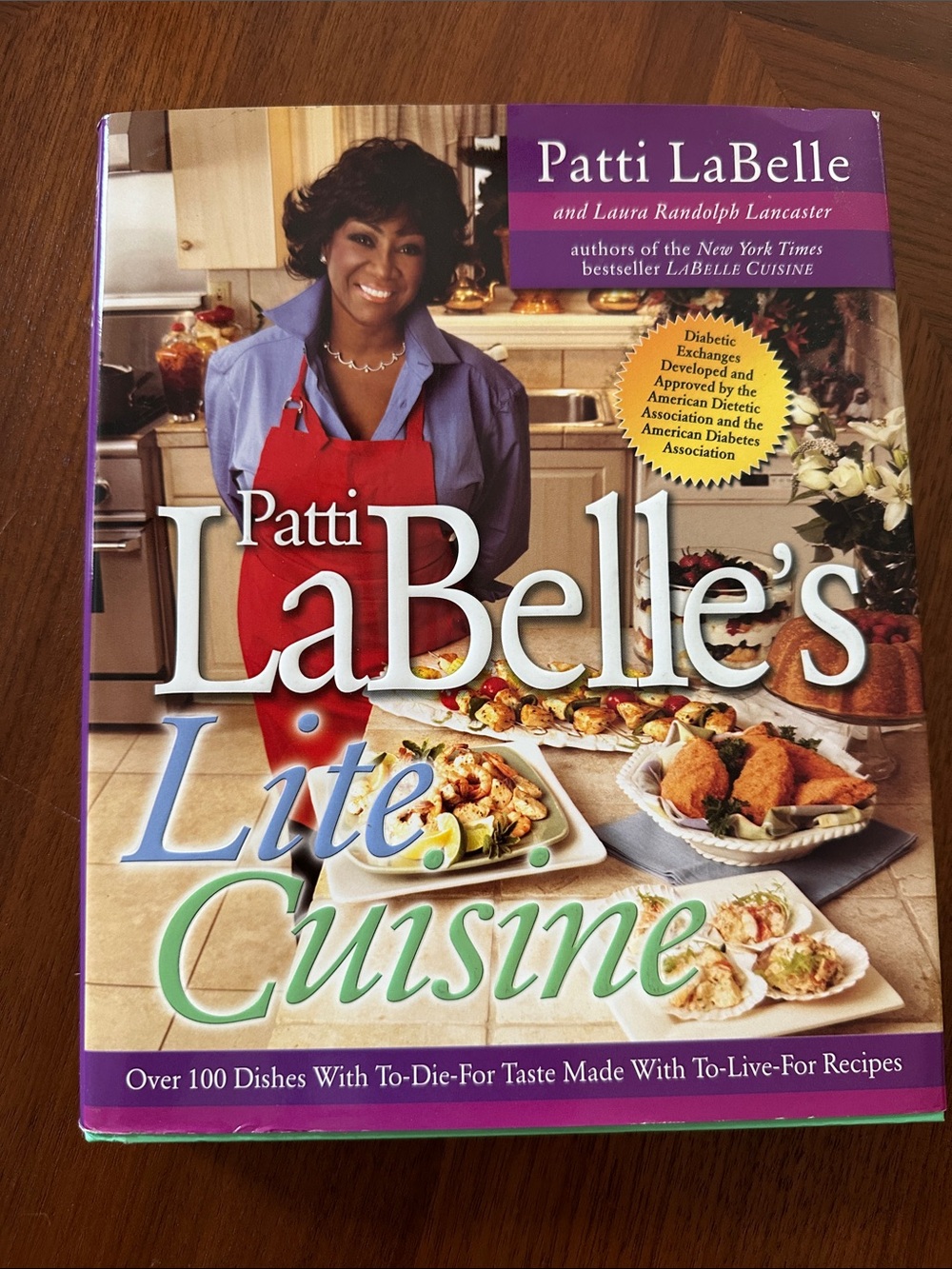 Never used - Patti LaBelle‘s Lite Cuisine hardcover cookbook